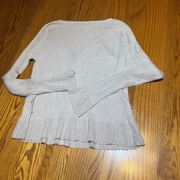 Sundance Size XS Light Gray Silk Wool Cashmere Sweater - Picture 5 of 5